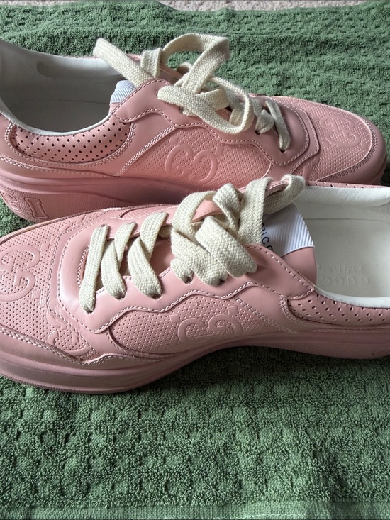 Gucci Shoes - Gucci Women’s Pink Leather Platform Sneakers — Brand: